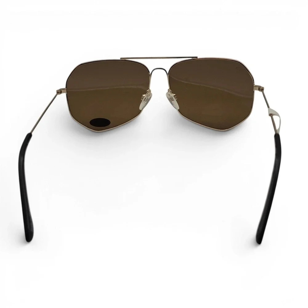 Prive Revaux Unisex Sunglasses Gold Brown The Cuervo Polarized Aviator 59-13-145
